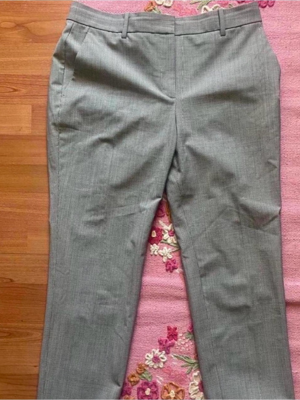Classic Gray Pinstripe Dress Pants